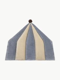 Tête de lit Carley, Gris-bleu, beige clair, larg. 90 x haut. 68 cm