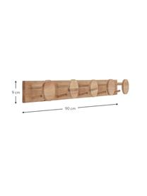 Porte-manteau en bois d'hévéa Emme, Bois d'hévéa, Bois d'hévéa, larg. 90 cm