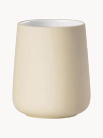 Vaso cepillo de dientes de porcelana Nova One, Porcelana, Beige, Ø 8 x Al 10 cm