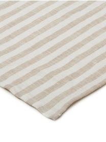 Servilletas de lino Solami, 6 uds., Lino, Beige, blanco, An 46 x L 46 cm