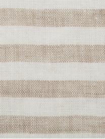Servilletas de lino Solami, 6 uds., Lino, Beige, blanco, An 46 x L 46 cm