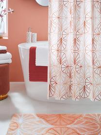 Cortina de baño Bloom, Plástico ecológico (PEVA), libre de PVC
Impermeable, Blanco, terracota, An 180 x L 200 cm