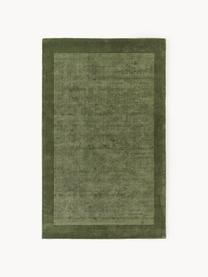 Tapis à poils ras Kari, 100 % polyester, certifié GRS, Tons verts, larg. 80 x long. 150 cm (taille XS)