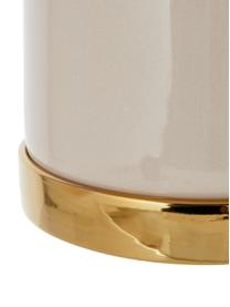 Cache-pot Elin, Pot : beige Sous-pot : or