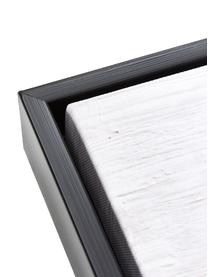 Leinwanddruck Shapes, Rahmen: Eukalyptusholz, Mitteldic, Bild: Leinwand, Schwarz, Braun, Beige, B 82 x H 122 cm