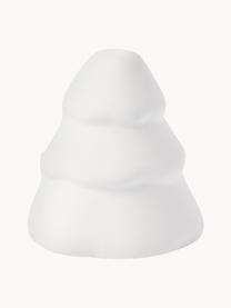 Figura decoratica pino Snowy, Cerámica, Blanco mate, Ø 17 x Al 20 cm