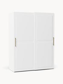 Modularer Schwebetürenschrank Charlotte, 150 cm Breite, mehrere Varianten, Korpus: Spanplatte, melaminbeschi, Weiß, Basic Interior, B 150 x H 200 cm