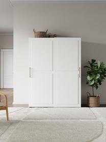 Modularer Schwebetürenschrank Charlotte, 150 cm Breite, mehrere Varianten, Korpus: Spanplatte, melaminbeschi, Weiss, Basic Interior, B 150 x H 200 cm