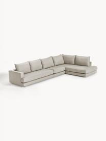 XL-Ecksofa Tribeca, Bezug: 100 % Polyester Der hochw, Gestell: Massives Kiefernholz, FSC, Webstoff Hellgrau, B 405 x T 228 cm, Eckteil links