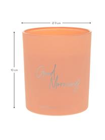 Vela perfumada Good Morning: Floral Amber, Recipiente: vidrio, Rosa, Ø 9 x Al 10 cm