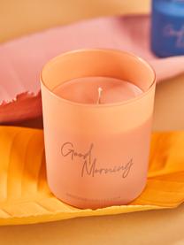 Vela perfumada Good Morning: Floral Amber, Recipiente: vidrio, Rosa, Ø 9 x Al 10 cm