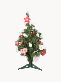 Árbol de Navidad artificial pequeño Violett, Adornos: algodón, Verde oscuro, Al 60 cm