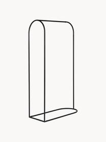 Metall-Garderobe Archie, Metall, pulverbeschichtet, Schwarz, B 90 x H 165 cm