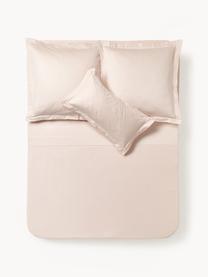 Katoensatijnen laken Premium, Weeftechniek: satijn Draaddichtheid 400, Roze, B 240 x L 280 cm