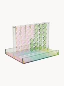 Vier Op Een Rij bordspel Sherbert, Kunststof, Transparant, lichtroze, groen, lichtblauw, Ø 29 x H 23 cm