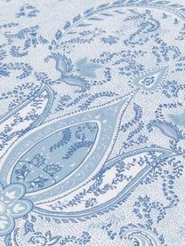 Funda de almohada de satén Grantham, Azul estampado, An 45 x L 110 cm