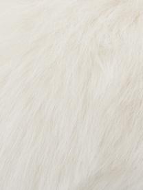 Tappeto in ecopelliccia liscia Mathilde, Retro: 100% poliestere, Bianco crema, Larg. 60 x Lung. 180 cm