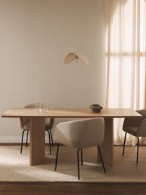 Drevený jedálenský stôl Toni, 200 x 90 cm, MDF-doska strednej hustoty s jaseňovou dyhou, lakovaná s FSC certifikátom, Jaseňové drevo, Š 200 x H 90 cm