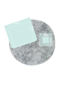 Tapis rond shaggy bleu ciel Lea, Bleu ciel