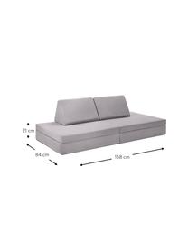 Sofá infantil moduar de juegos artesanal de terciopelo Mila, Tapizado: terciopelo (100% poliéste, Terciopelo lavanda, An 168 x F 84 cm