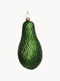 Ciondolo albero di Natale Advocado, Vetro, Tonalità verdi, ramato, Larg. 6 x Alt. 13 cm