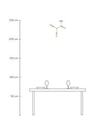 Lampada da soffitto dorata Ilias, Struttura: alluminio rivestito, Baldacchino: alluminio rivestito, Ottonato, Ø 45 x Alt. 45 cm