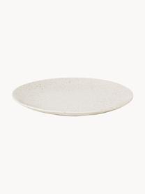 Handgemaakte dinerbord Nordic Vanilla, 4 stuks, Keramiek, Gebroken wit, gespikkeld, Ø 26 cm