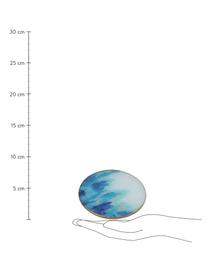 Komplet podstawek ze szkła Stardust, 5 elem., Niebieski, biały, Ø 11 cm