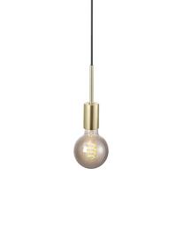 Petite suspension ampoule nue Paco, Laiton, Ø 4 x haut. 17 cm