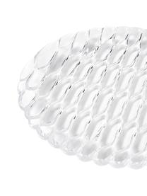 Piatti piani con motivo strutturato Jellies 4 pz, Plastica, Trasparente, Ø 25 cm