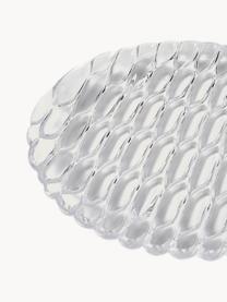 Assiettes plates avec motif texturé Jellies, 4 pièces, Plastique, Transparent, Ø 25 cm