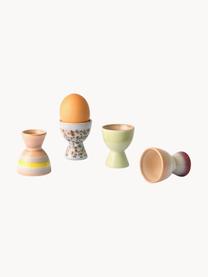 Súprava ručne vyrobených stojanov na vajíčka 70's, 4 diely, Kamenina, Viac farieb, Ø 5 x V 6 cm