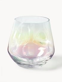 Ręcznie wykonany świecznik na tealighty Rainbow, 3 szt., Szkło, Transparentny, opalizujący, Ø 9 x 9 cm