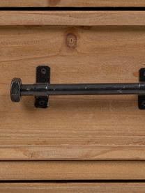 Vitrina de madera de abeto Genni, Estructura: madera de abeto, madera c, Marrón, An 75 x Al 155 cm