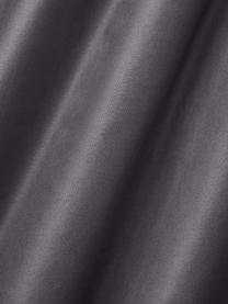 Lenzuolo con angoli boxspring in raso di cotone Premium, Antracite, Larg. 90 x Lung. 200 cm, Alt. 35 cm
