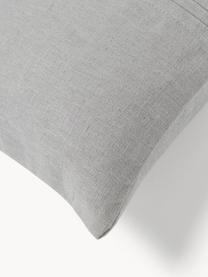 Housse de coussin 30x50 en lin Dalia, 51 % lin, 49 % coton, Gris, larg. 30 x long. 50 cm