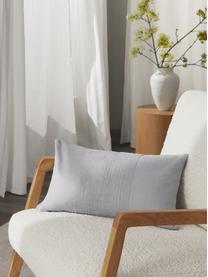 Housse de coussin 30x50 en lin Dalia, 51 % lin, 49 % coton, Gris, larg. 30 x long. 50 cm