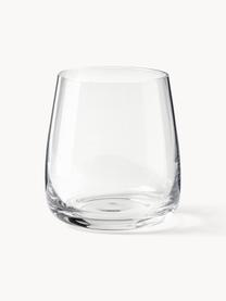 Vasos artesanales Ellery, 4 uds., Vidrio, Transparente, Ø 9 x Al 10 cm, 370 ml