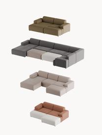Cord-Sofa Melva (4-Sitzer), Bezug: Cord (92 % Polyester, 8 %, Gestell: Massives Kiefernholz, Spe, Cord Olivgrün, B 319 x T 101 cm
