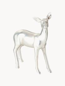 Cerfs décoratifs Tobin, 2 élém., Plastique, Argenté, larg. 18 x haut. 23 cm