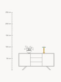 Lámpara de mesa pequeña LED PL2, regulable y portátil, Pantalla: silicona, Estructura: metal recubierto, Cable: plástico, Amarillo sol, blanco, azul, Ø 18 x Al 30 cm