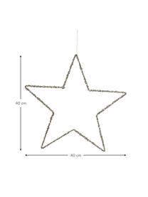 Komplet gwiazd wiszących Glossa, 4 elem., Metal, Odcienie srebrnego, Komplet z różnymi rozmiarami