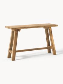 Console en bois de teck Lawas, Bois de teck recyclé, finition naturelle
Ce produit est fabriqué à partir de bois certifié FSC® issu du développement durable, Bois de teck, larg. 120 x prof. 40 cm