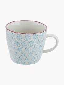 Tasses peintes à la main Patrizia, 3 élém., Grès cérame, Blanc cassé, multicolore, Ø 10 x haut. 8 cm, 300 ml