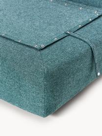 Module central XL Felix, Tissu vert turquoise, larg. 100 x prof. 140 cm