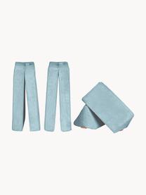 Modulares Kinder-Spielsofa Mila aus Cord, handgefertigt, Bezug: Cord (100 % Polyester) De, Cord Hellblau, B 130 x T 65 cm
