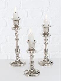 Kerzenhalter Vicco, 3er-Set, Aluminium, Silberfarben, Set mit verschiedenen Größen