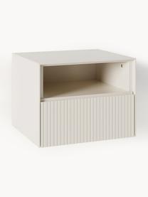 Nachttisch Shea mit geriffelter Front, Mitteldichte Holzfaserplatte (MDF), lackiert

Dieses Produkt wird aus nachhaltig gewonnenem, FSC®-zertifiziertem Holz gefertigt., Hellbeige, B 45 x H 35 cm