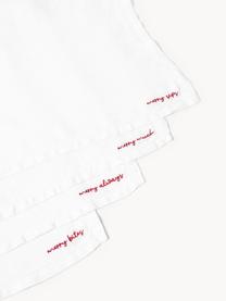 Serviettes à cocktail en lin avec slogan Alari, 4 pièces, 100 % pur lin, certifié European Flax

Le matériau est certifié STANDARD 100 OEKO-TEX®, 4854CIT, CITEVE, Blanc cassé, rouge, larg. 20 x long. 20 cm