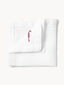 Serviettes à cocktail en lin avec slogan Alari, 4 pièces, 100 % pur lin, certifié European Flax

Le matériau est certifié STANDARD 100 OEKO-TEX®, 4854CIT, CITEVE, Blanc cassé, rouge, larg. 20 x long. 20 cm